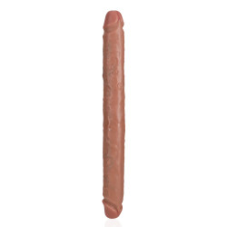 Real Rock Double Gode Straight Slim 35.5 x 3.8cm Marron